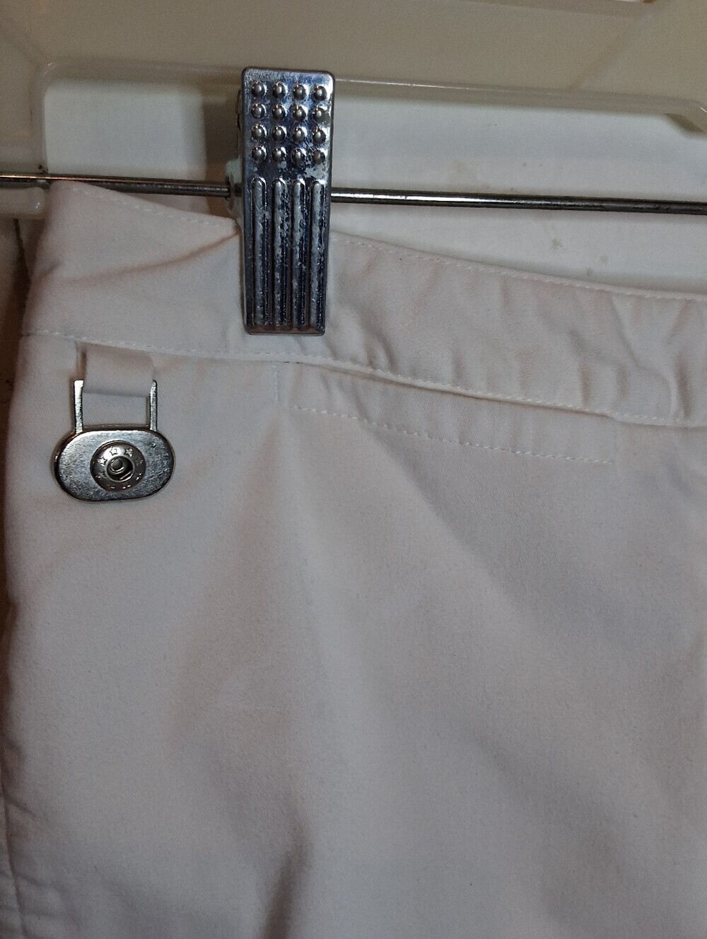 Liz Golf White Cotton Stretch Shorts Size 8 Pockets Preppy Resort Casual - Picture 8 of 9